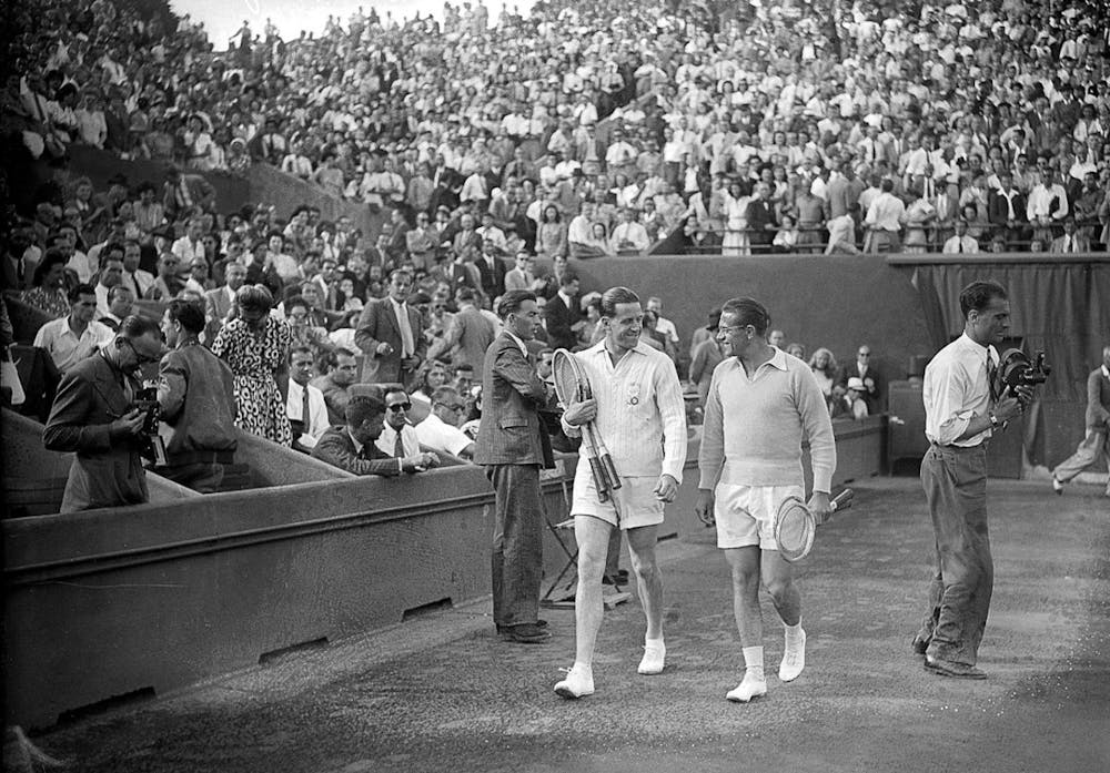 Marcel Bernard Jaroslav Drobny finale Roland-Garros 1946 / Marcel Bernard Jaroslav Drobny Roland-Garros 1946 men's final 