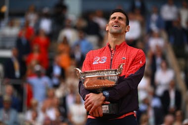 Novak Djokovic, remise des prix, Roland-Garros 2023