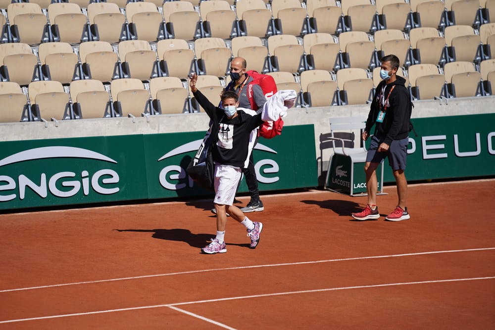 Diego Schwartzman, Roland Garros 2021, practice
