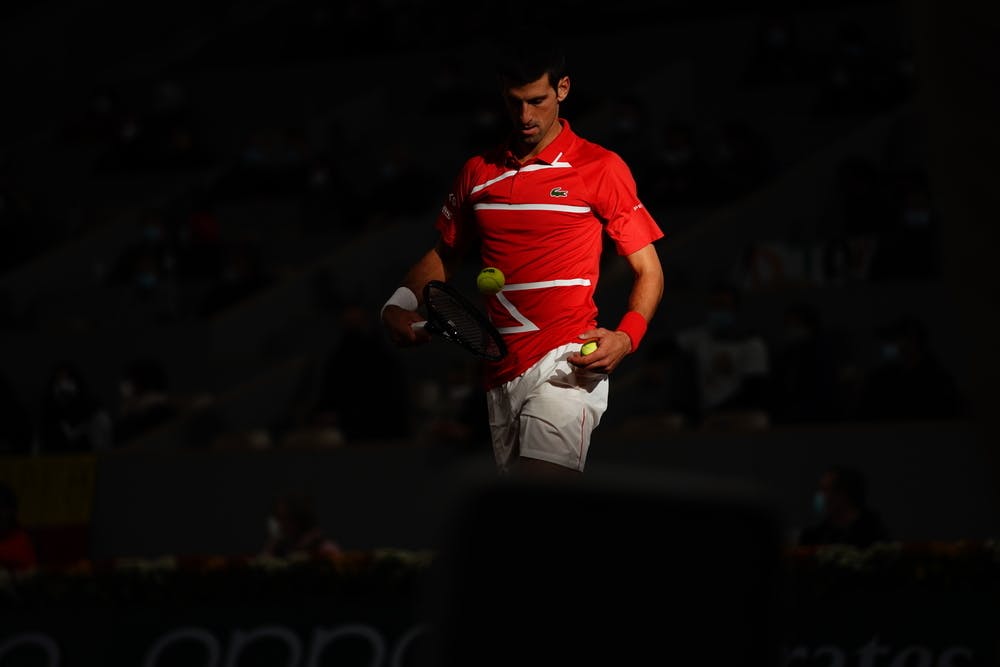 Novak Djokovic at Roland-Garros 2020