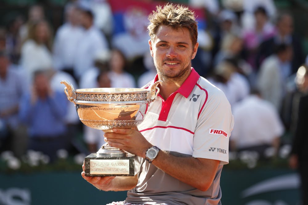 Stan Wawrinka vainqueur de Roland-Garros 2015 / Stan Wawrinka Roland-Garros 2015 champion.