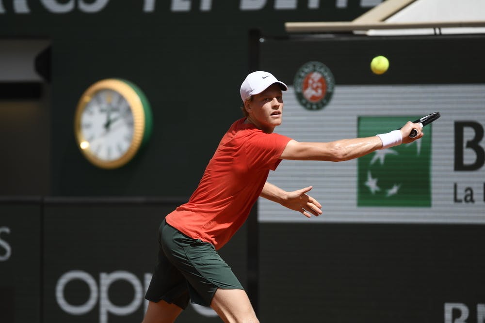 Jannik Sinner, practrice, Roland-Garros 2022, 18/05/2022