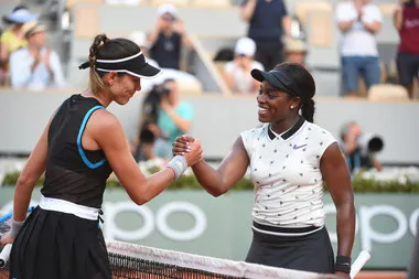 Sloane Stephens and Garbine Muguruza