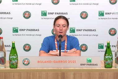 Conférence de presse / Tamara Zidansek / Roland-Garros 2021