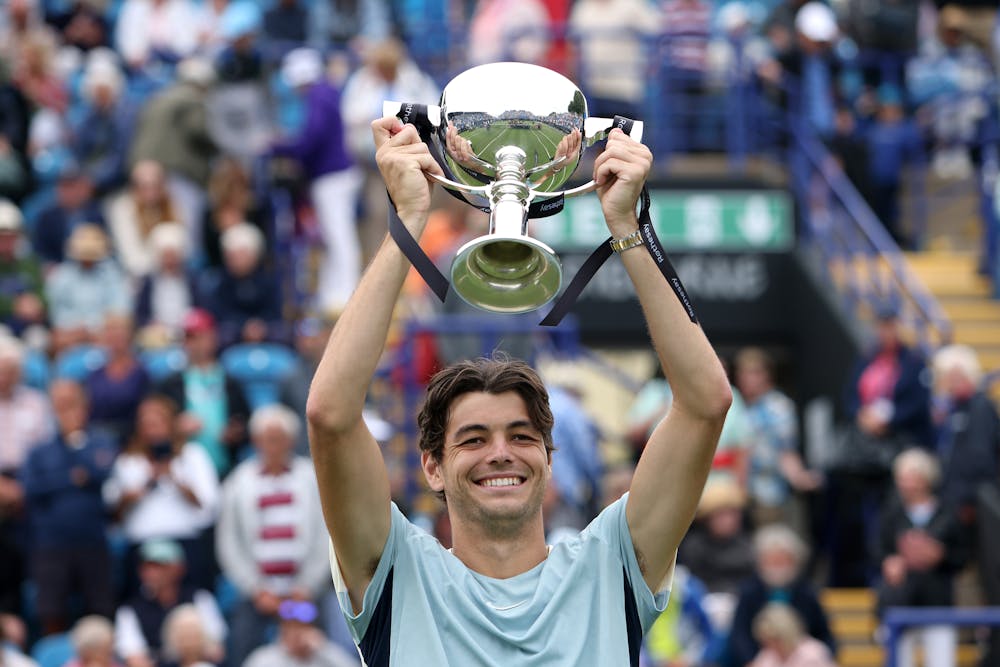 Taylor Fritz, Eastbourne 2022, final, trophy