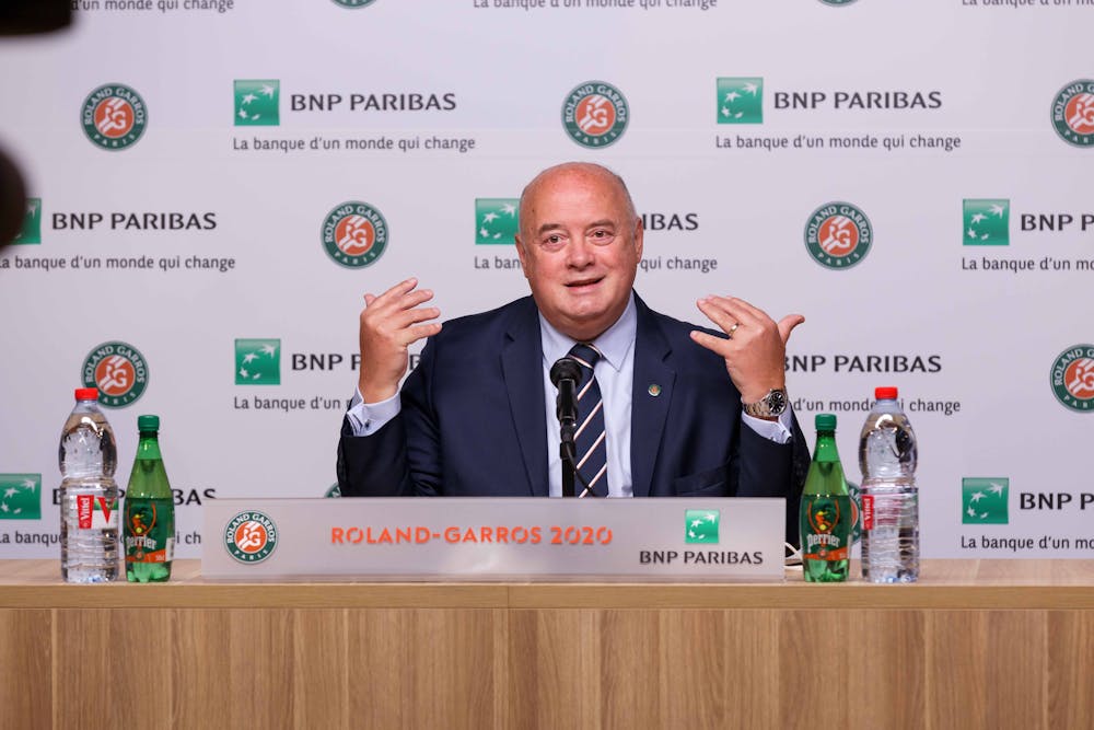 Bernard Giudicelli, Roland-Garros 2020, conférence de presse, bilan tournoi