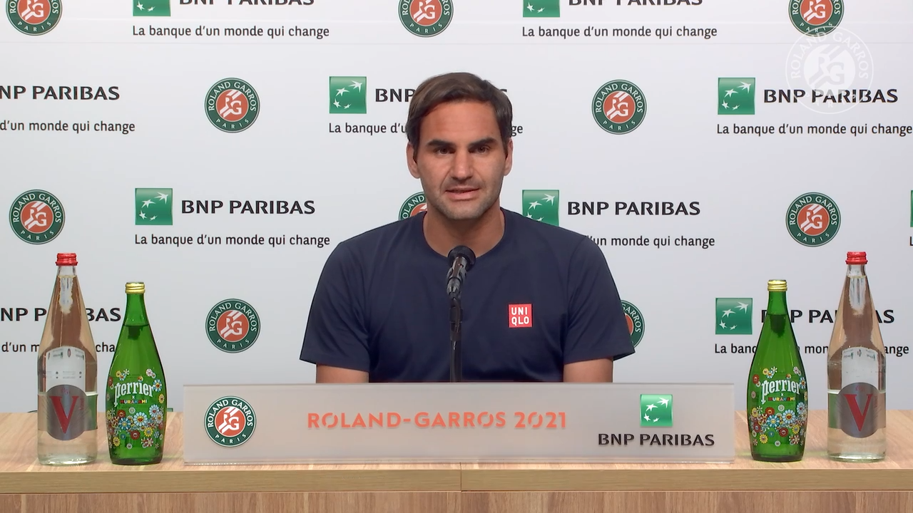 Federer conférence de presse Roland-Garros 2021