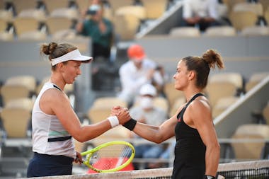 Barbora Krejcikova et Maria Sakkari / Roland-Garros 2021