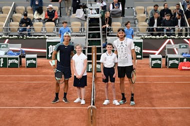 Lorenzo Musetti et Stefanos Tsitsipas / Premier tour Roland-Garros 2022