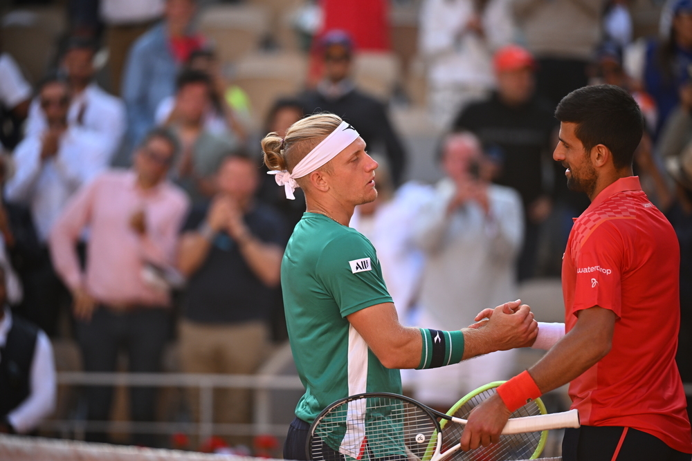 Alejandro Davidovich Fokina, Novak Djokovic, third round, Roland-Garros 2023