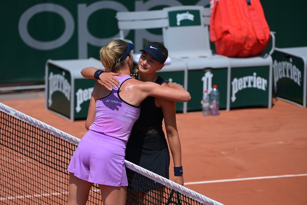 Linda Noskova, Victoria Jimenez Kasintseva, Roland Garros 2021, girls' singles quarter-finals