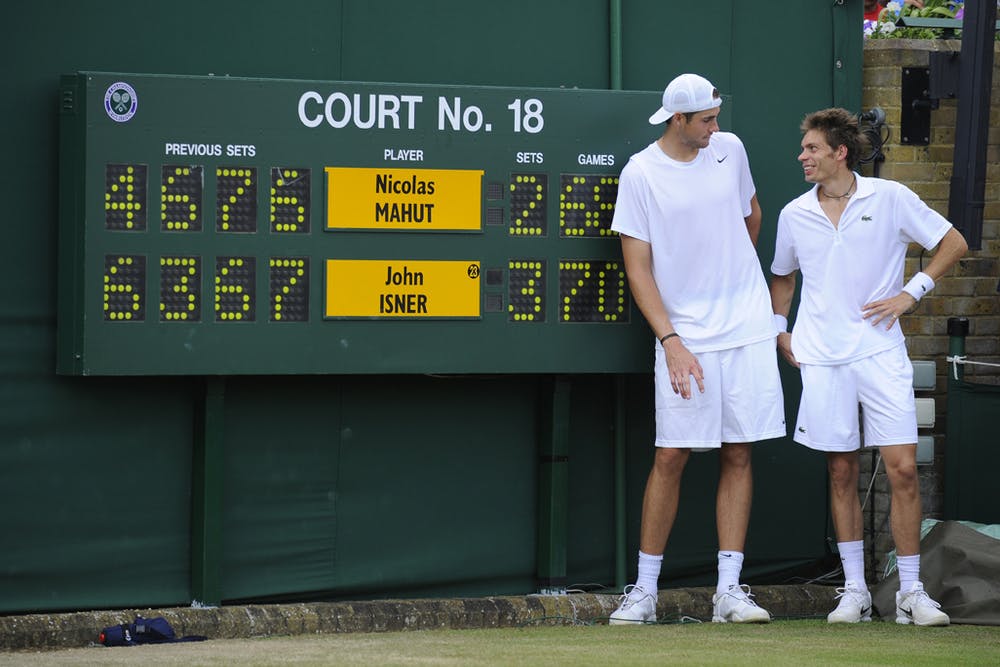 John Isner & Nicolas Mahut / 1er tour Wimbledon 2010