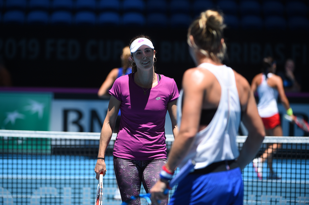 Alizé Cornet, Pauline Parmentier, Fed Cup 2019