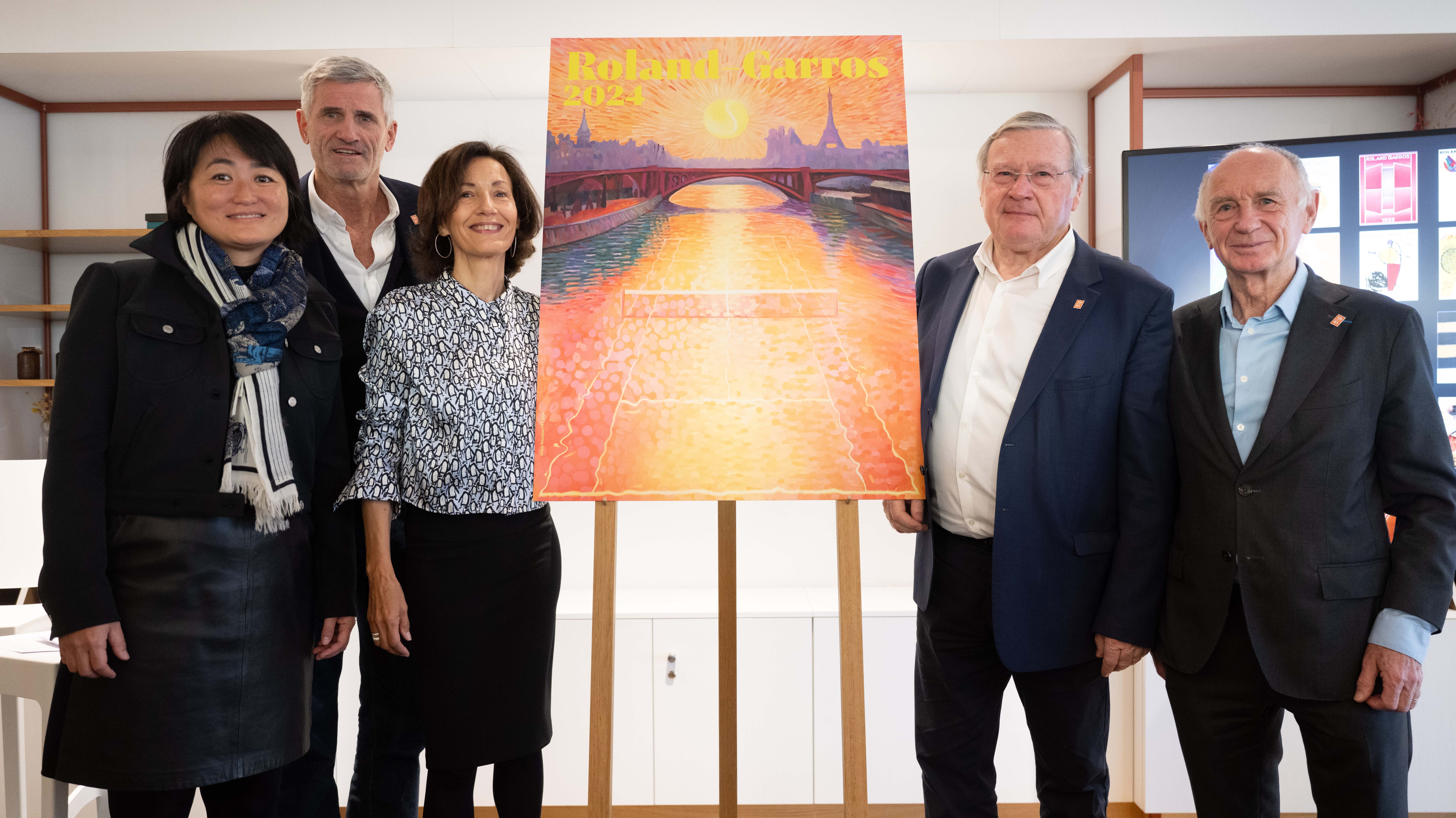 2024 poster Paul Rousteau brings RolandGarros to the Seine Roland