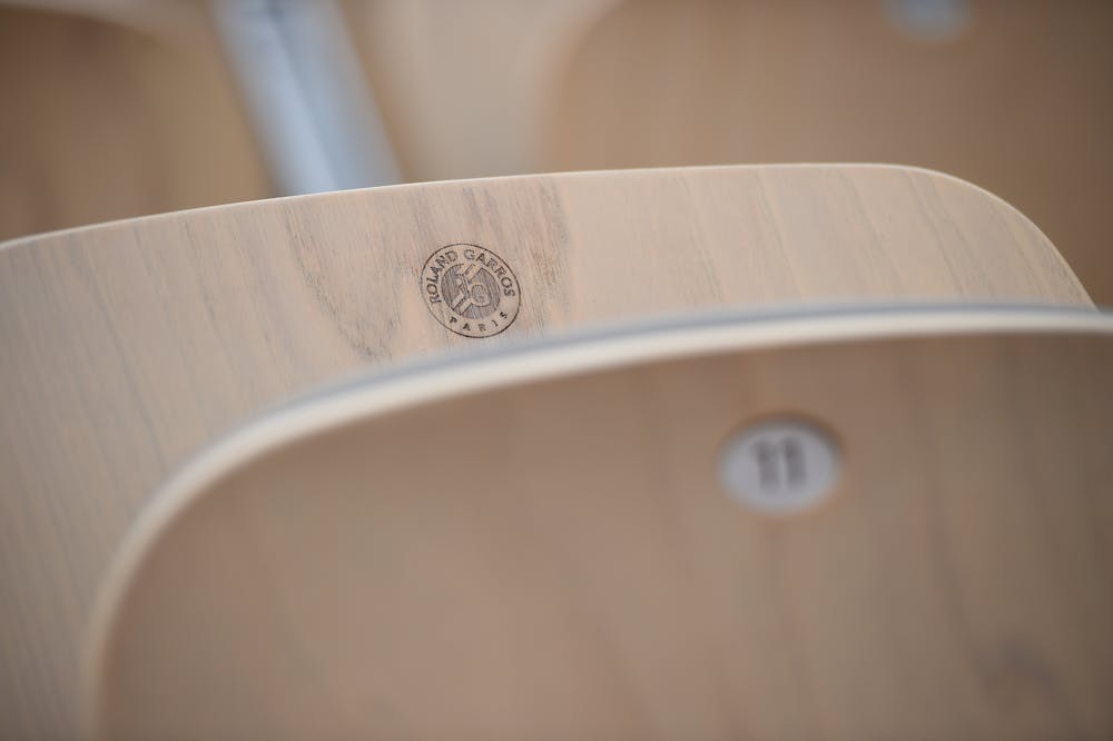 Empty seat in Roland-Garros stadium