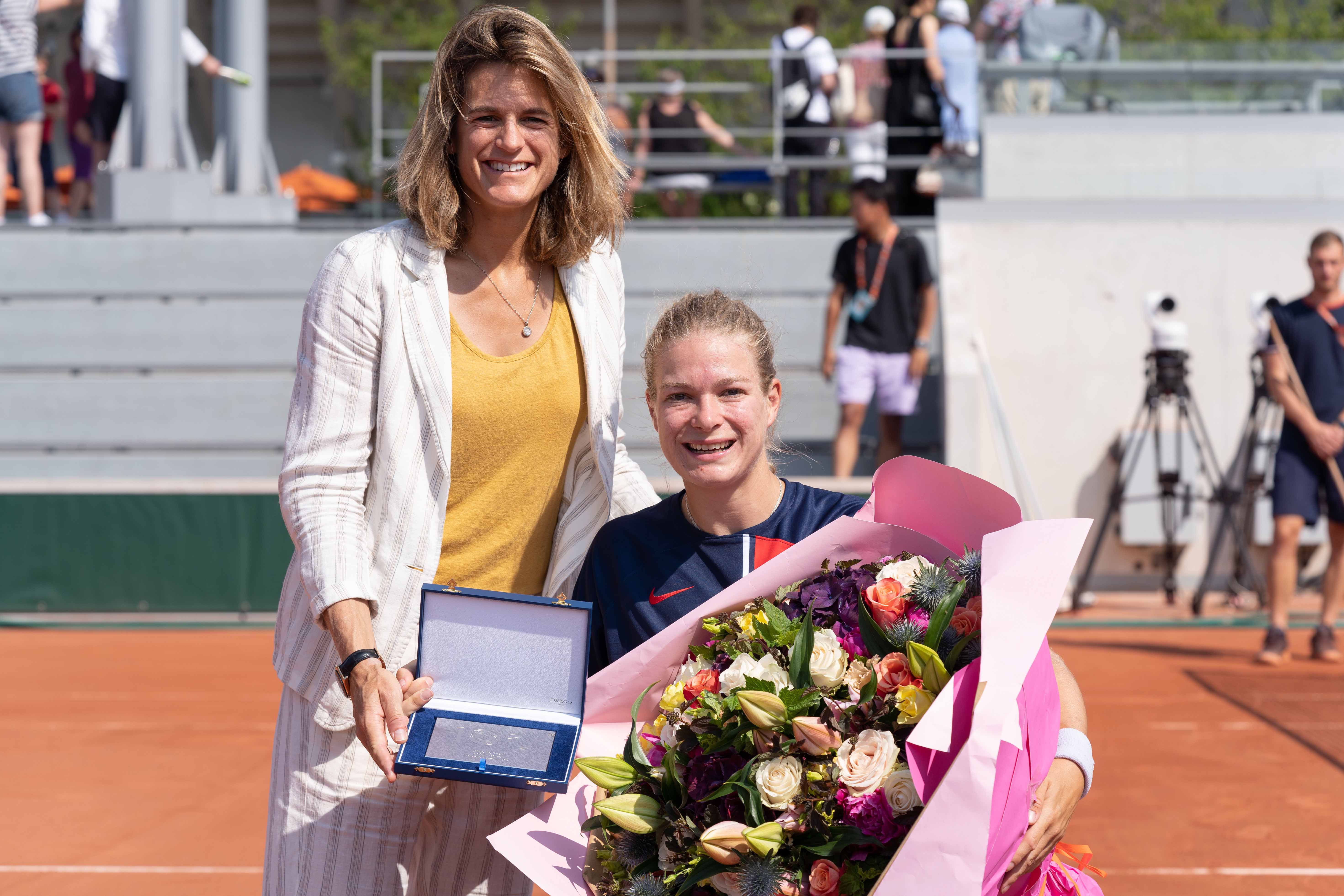 Amélie Mauresmo & Diede de Groot / Cérémonie Roland-Garros 2023