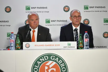 Bernard Giudicelli, Guy Forget, Roland Garros 2019, Conference de Presse