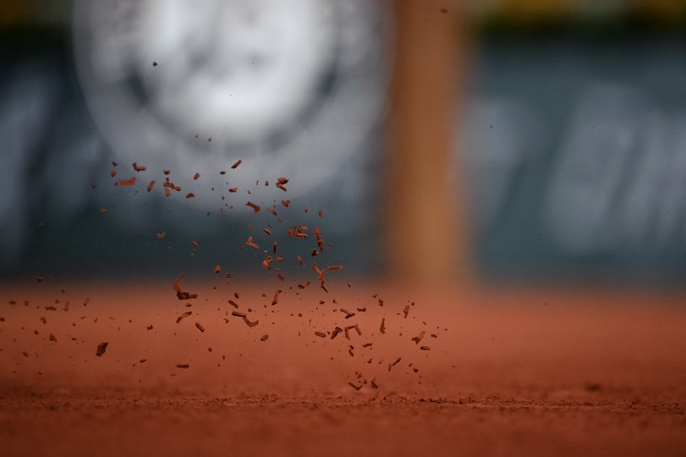 Red dirt at Roland-Garros 2020