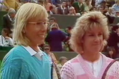 Evert et Navratilova se disputent une nouvelle finale à Roland-Garros en 1986