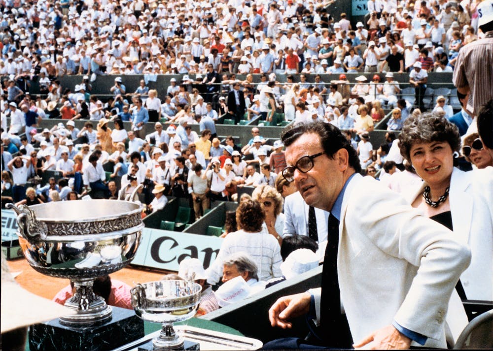 Philippe Chatrier at Roland-Garros 1983