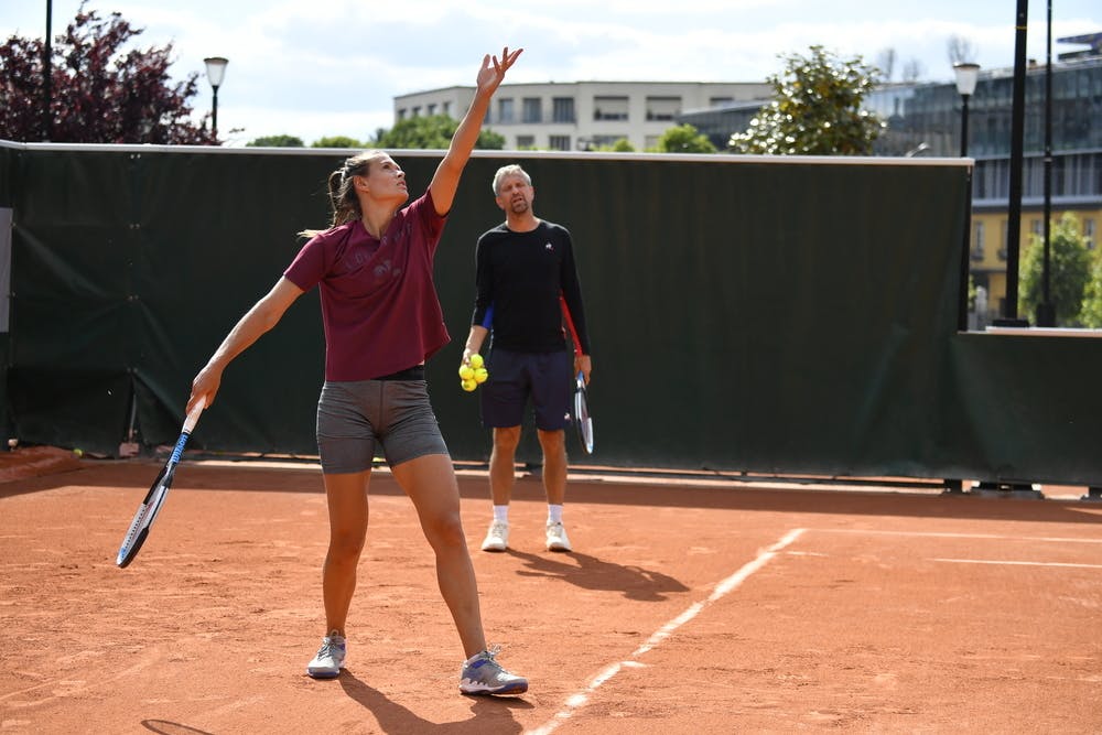Chloe Paquet, Roland Garros 2021, practice