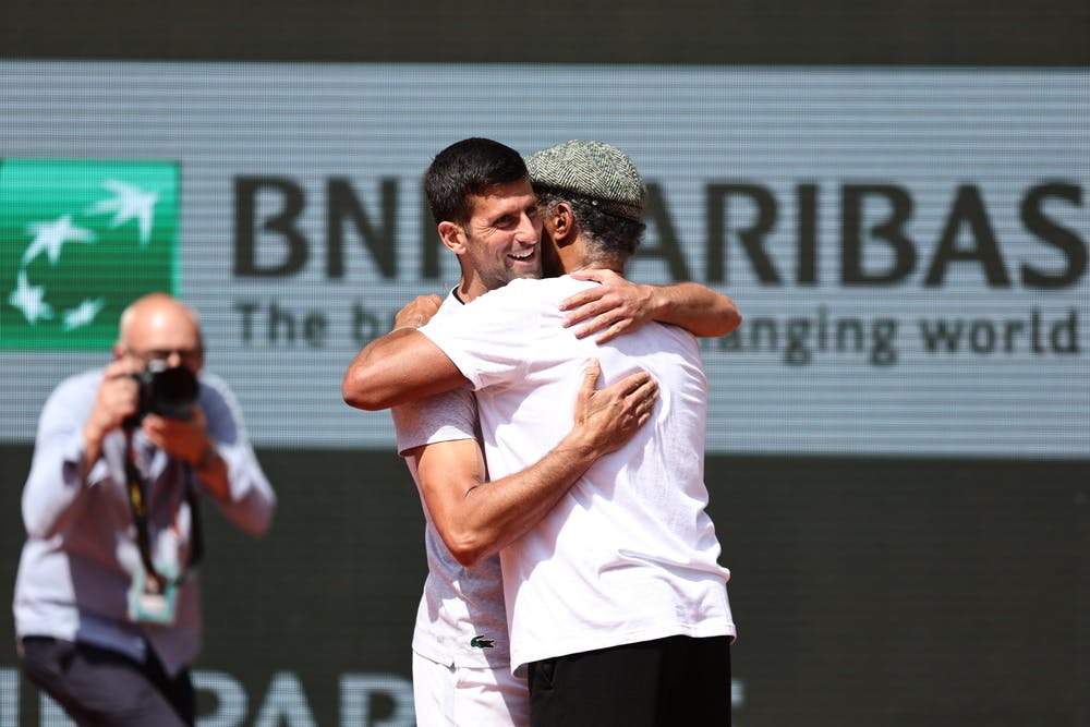 Novak Djokovic, Yannick Noah, Roland-Garros 2023, Yannick Noah Day