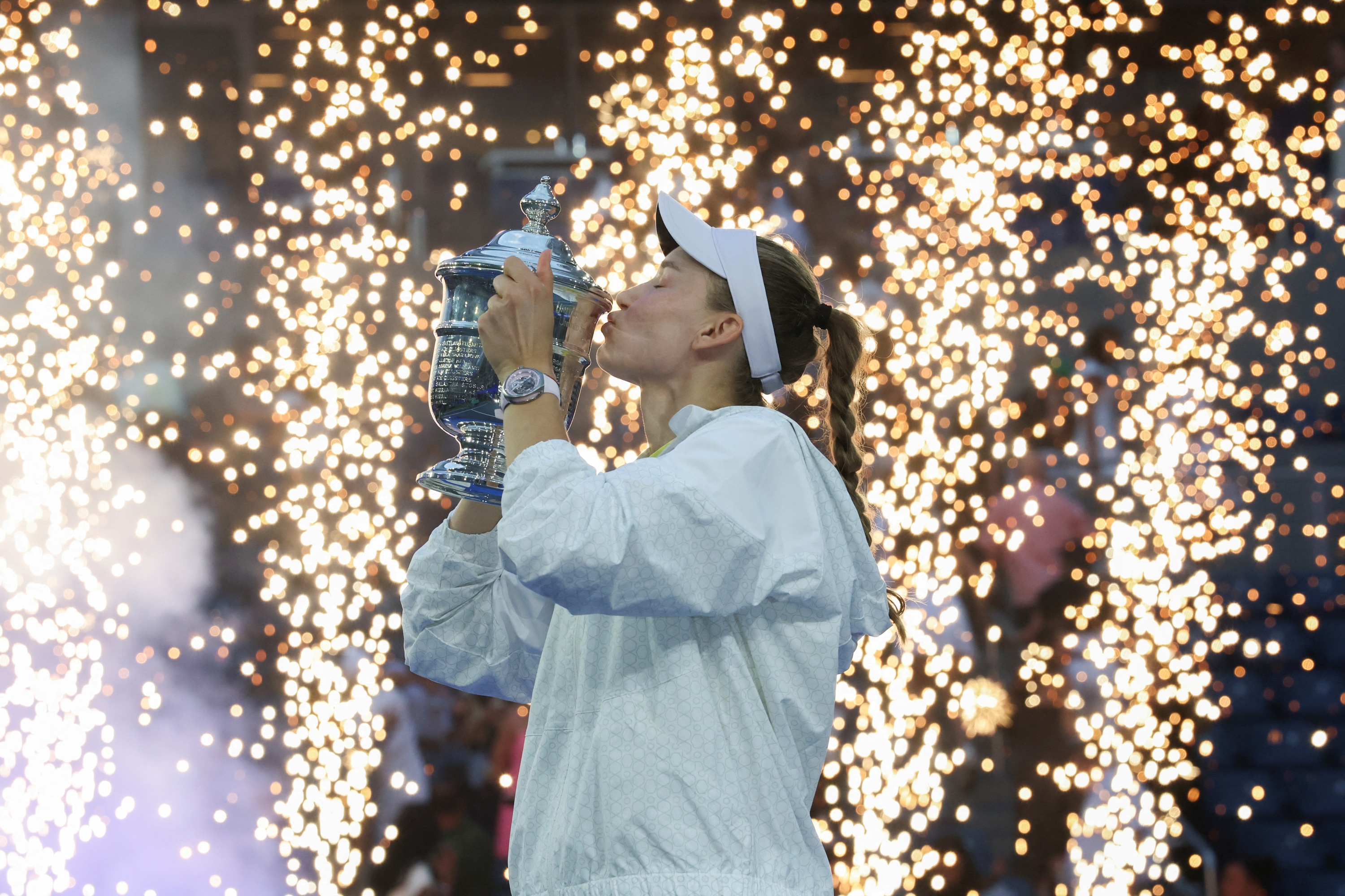 Elena Rybakina / Photocall trophée - US Open 2026