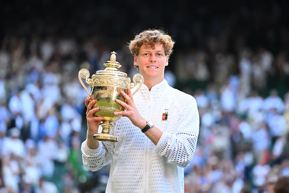 Jannik Sinner / Photocall trophée - Wimbledon 2026