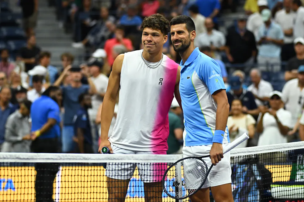 Ben Shelton & Novak Djokovic / Demi-finales - US Open 2023 Ben Shelton & Novak Djokovic / Demi-finales - US Open 2023