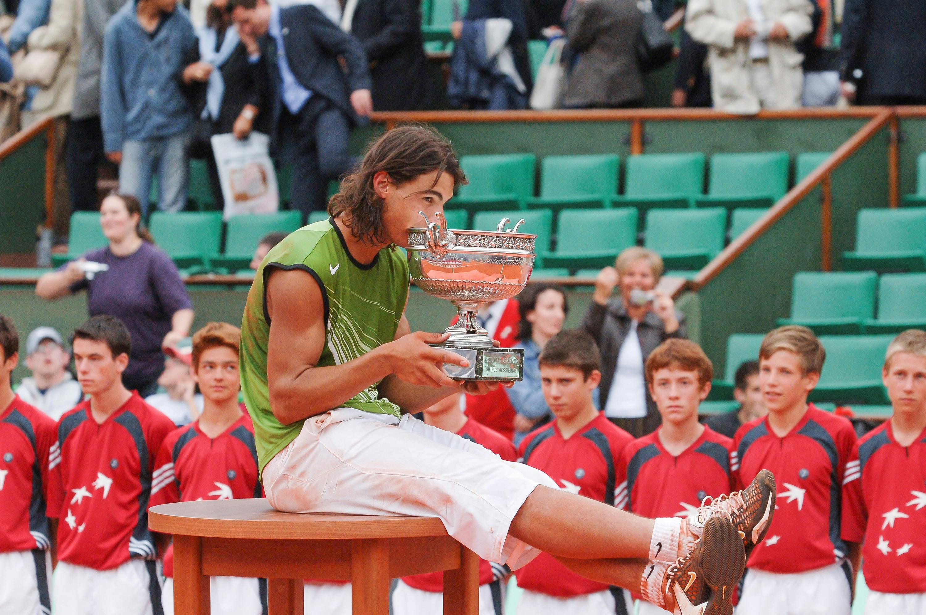 Rafael Nadal / Remise de prix Roland-Garros 2005