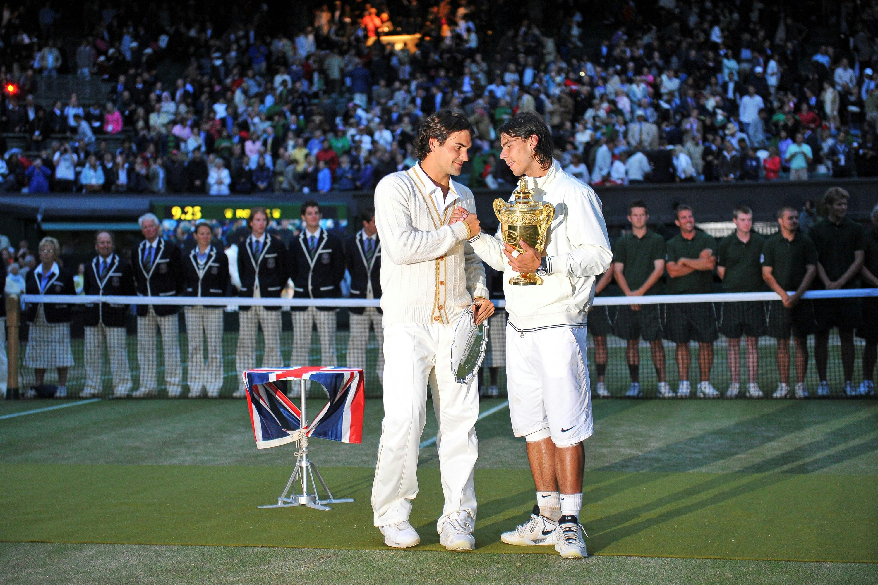 Roger Federer & Rafael Nadal / Remise de prix Wimbledon 2008