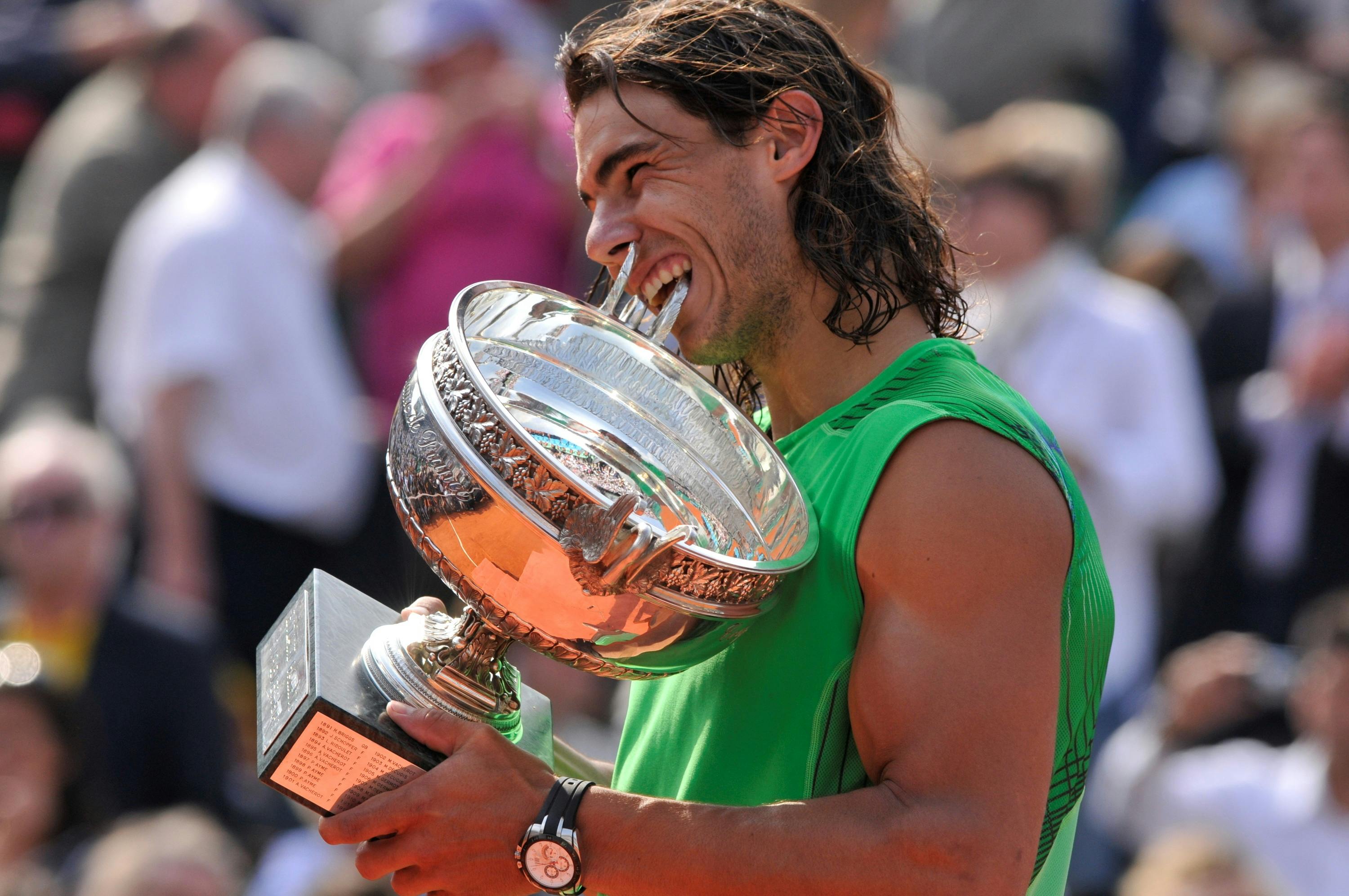 Rafael Nadal / Remise de prix Roland-Garros 2008