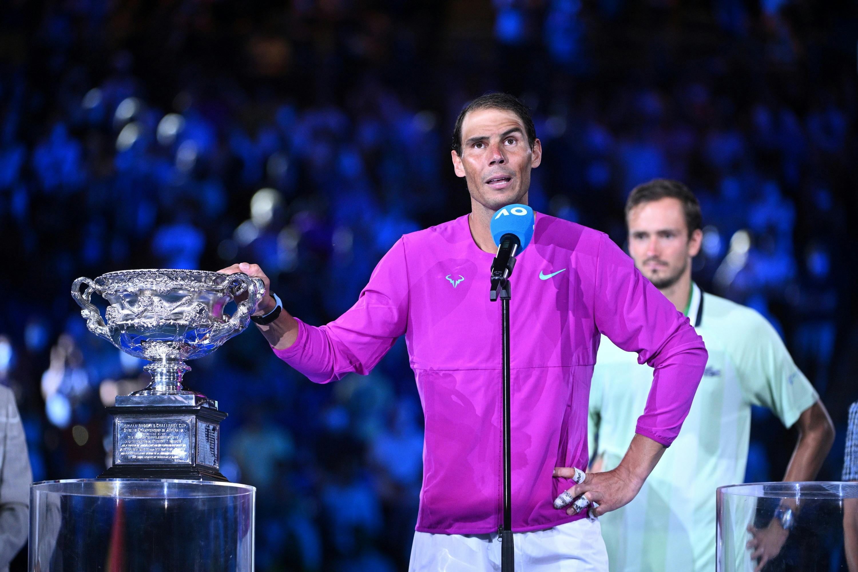 Rafael Nadal & Daniil Medvedev / Remise de prix Open d'Australie 2022