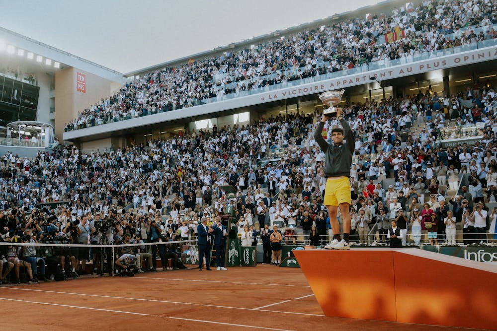 Carlos Alcaraz / Remise de prix Roland-Garros 2024 Carlos Alcaraz / Remise de prix Roland-Garros 2024