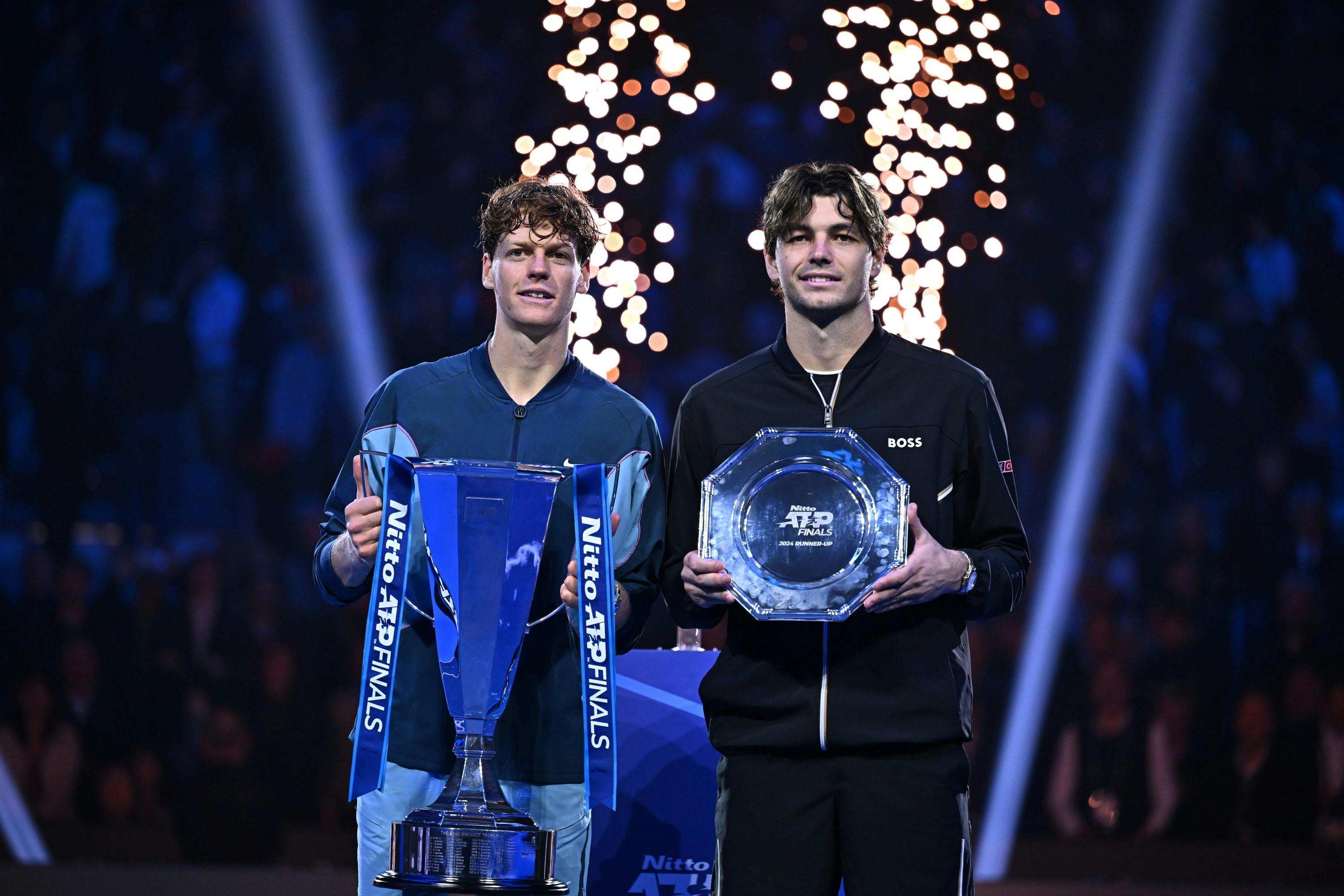 Jannik Sinner & Taylor Fritz / Remise de prix Finales ATP 2024