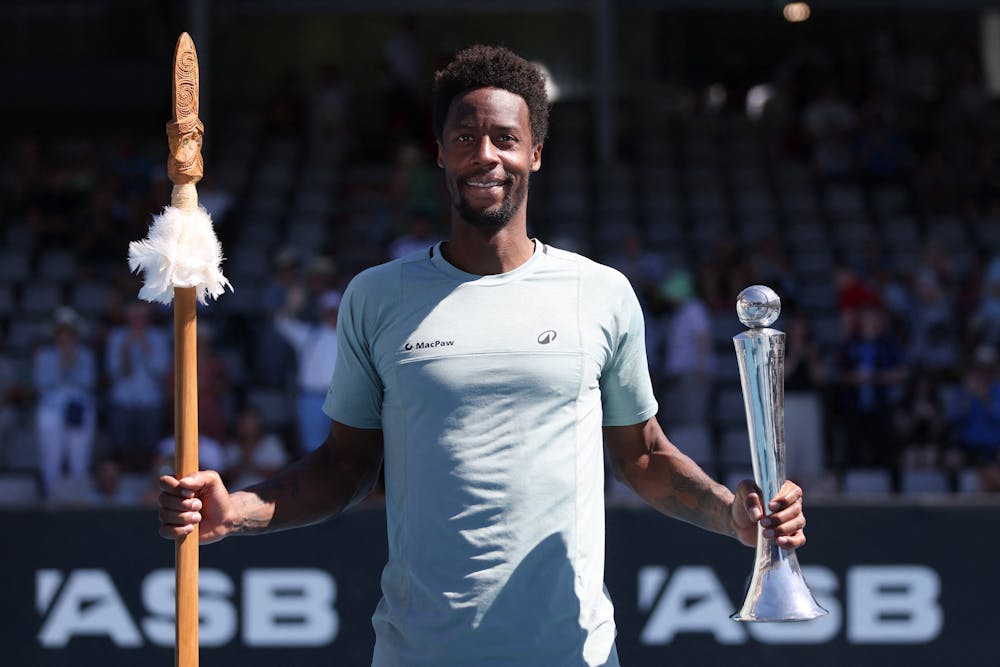 Gaël Monfils, trophée / ATP 250 Auckland