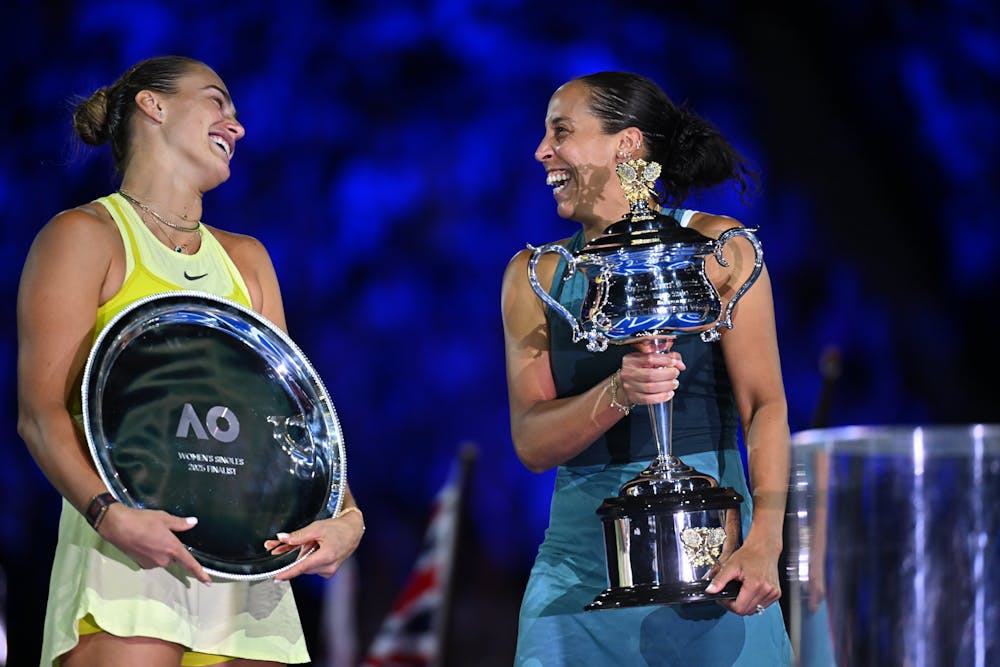 Madison Keys & Aryna Sabalenka / Remise des trophées, Open d'Australie 2025