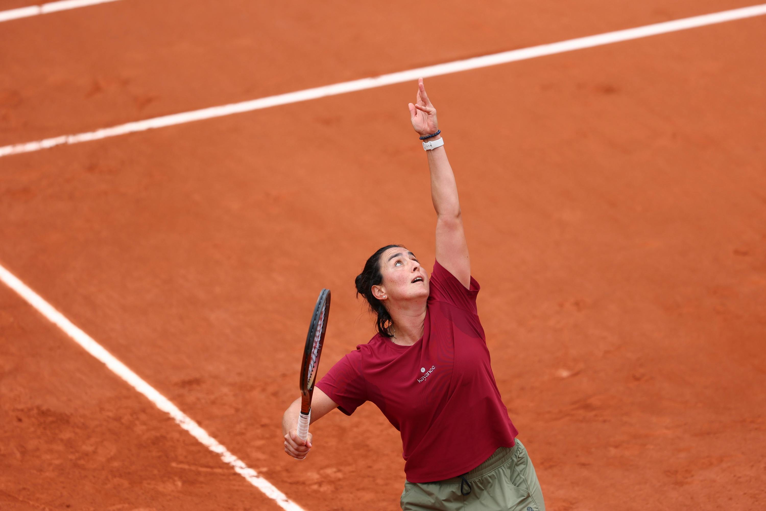 Ons Jabeur, practice, Roland-Garros 2024