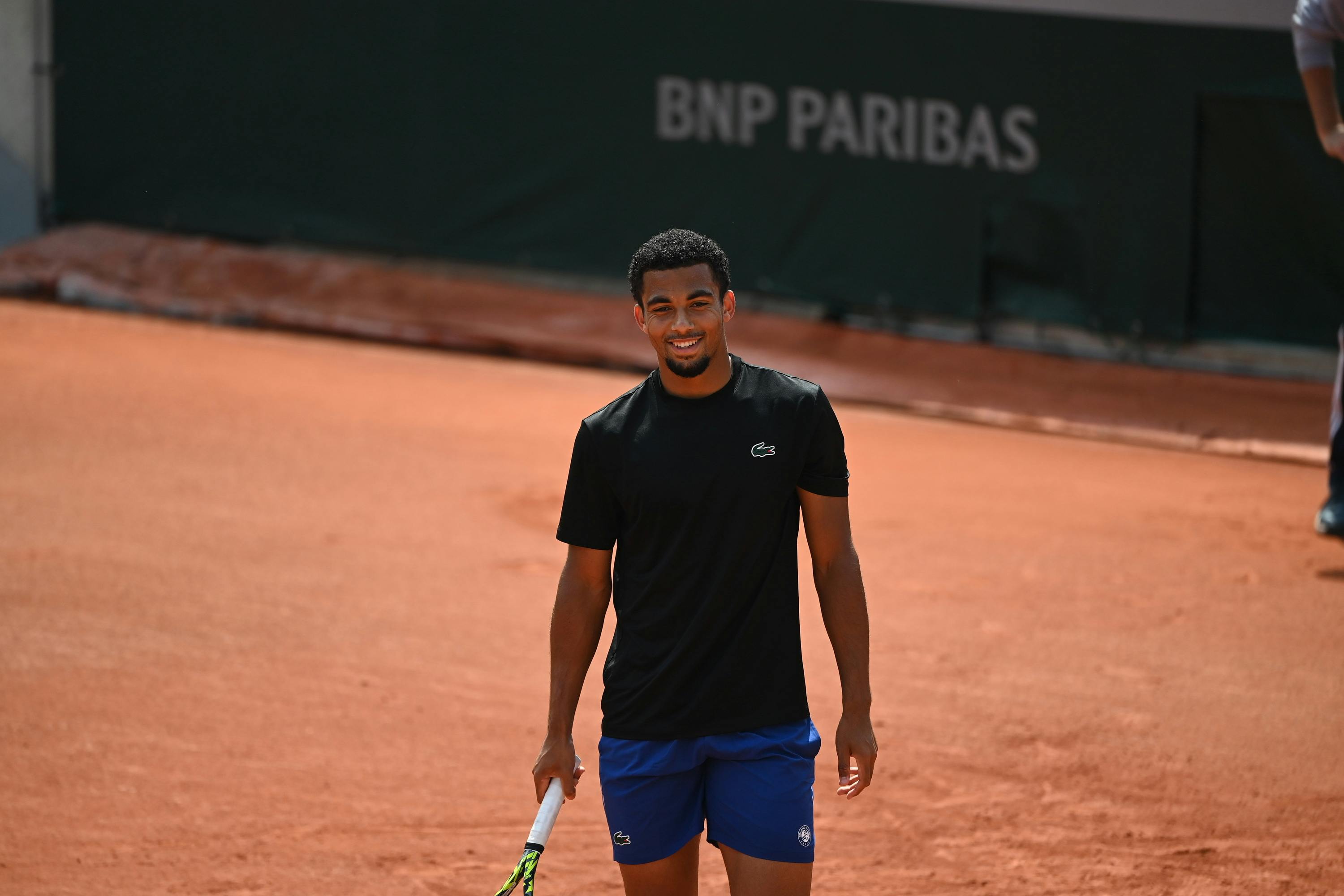 Arthur Fils, practice, Roland-Garros 2024