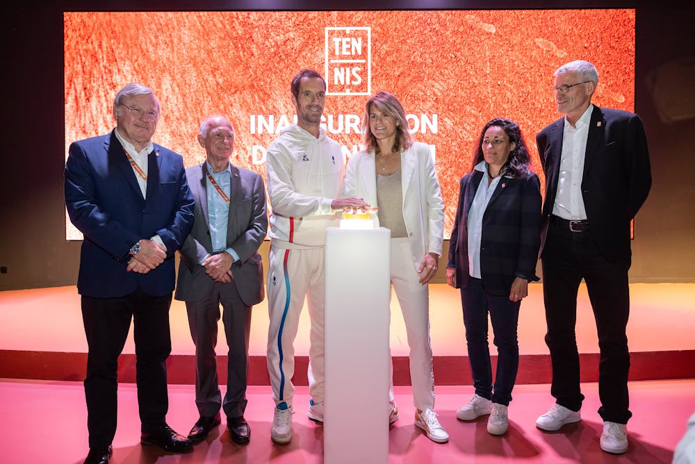 Inauguration du Tenniseum en présence de Richard Gasquet / Roland-Garros 2024