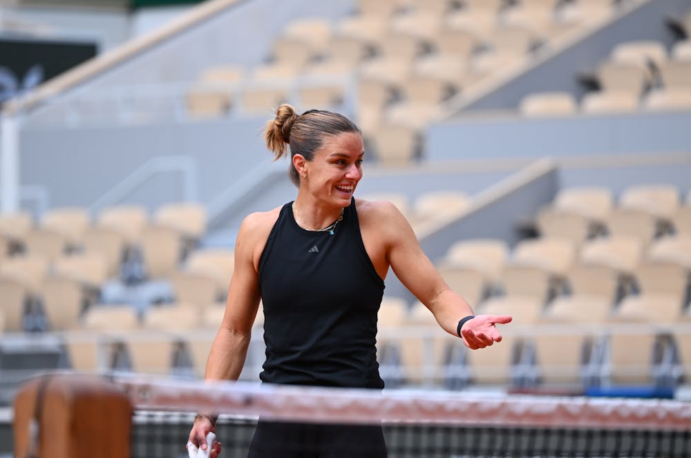 Maria Sakkari, practice, Roland-Garros 2024