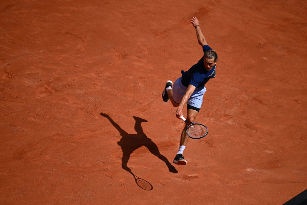Alexander Zverev, practice, Roland-Garros 2024