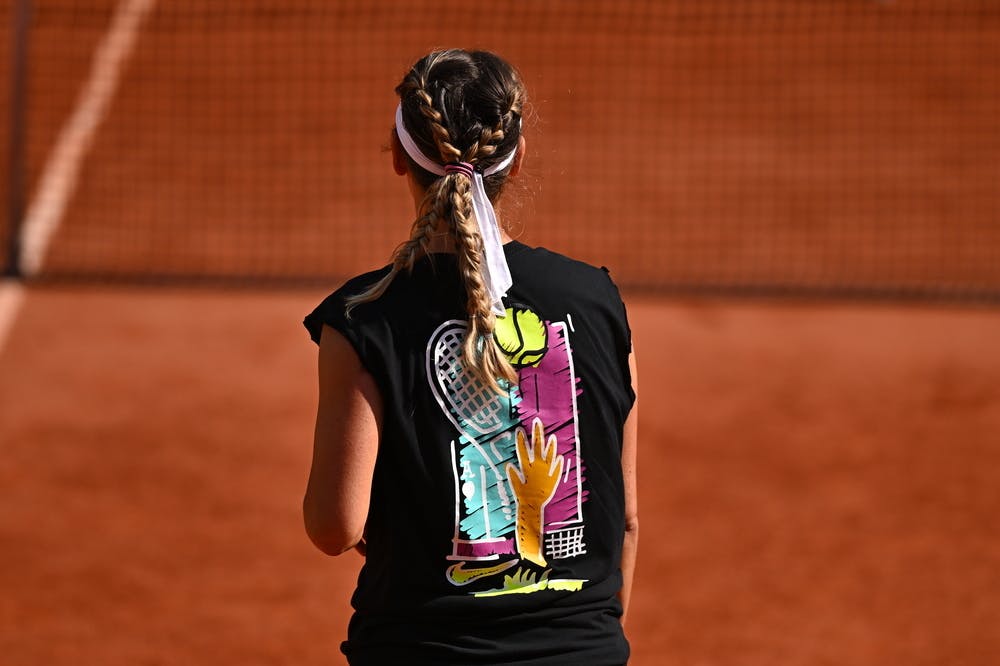 Victoria Azarenka, Roland-Garros 2024, practice