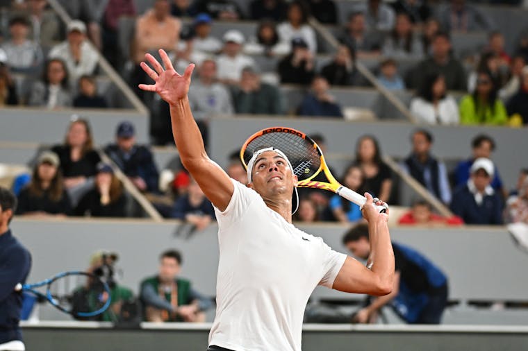 Rafael Nadal / Entraînement court Philippe-Chatrier