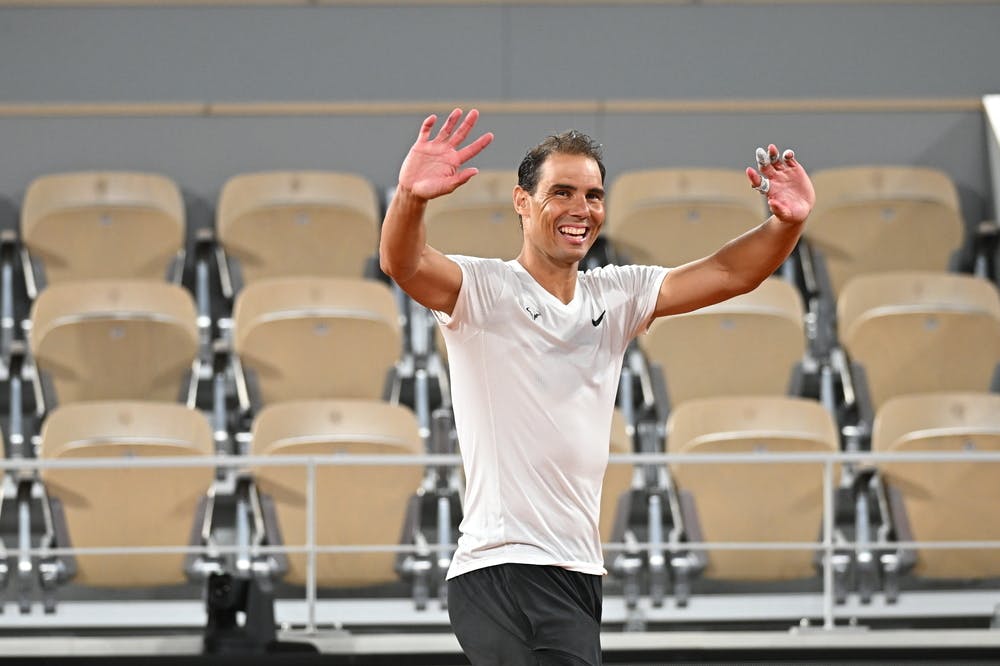 Rafael Nadal, practice, Roland-Garros 2024