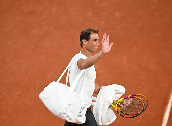 Rafael Nadal, Roland-Garros 2024, practice