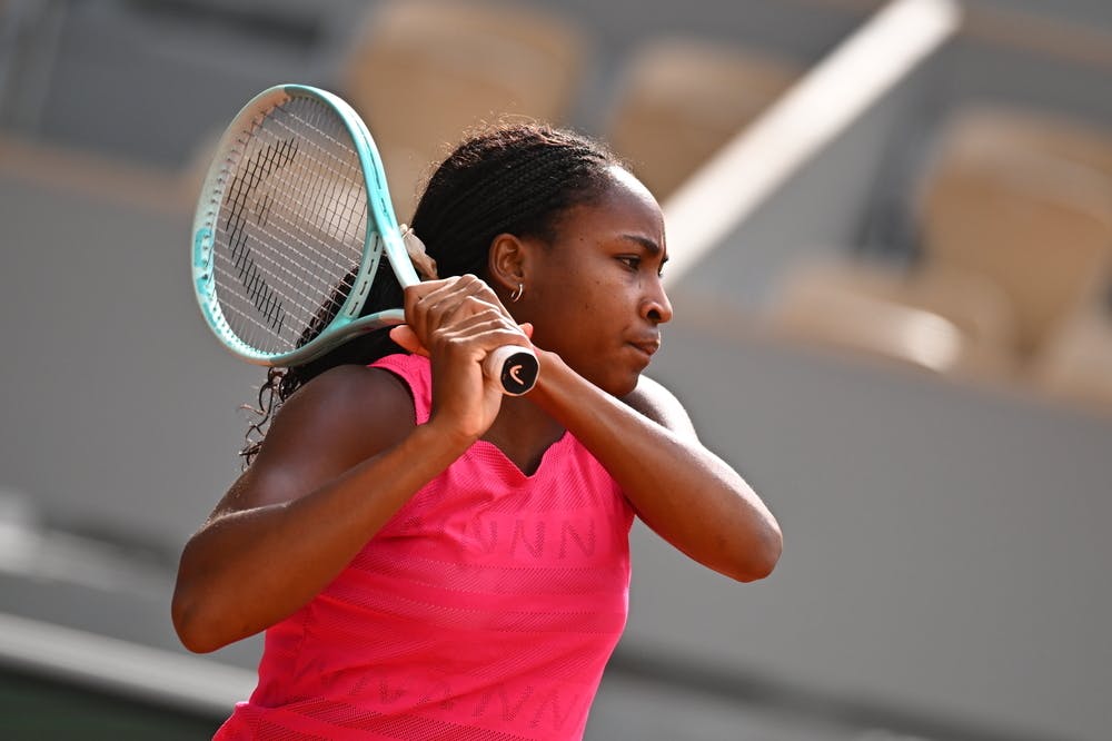 Coco Gauff, practice, Roland-Garros 2024