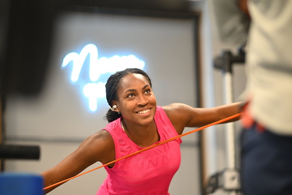 Coco Gauff, practice, Roland-Garros 2024