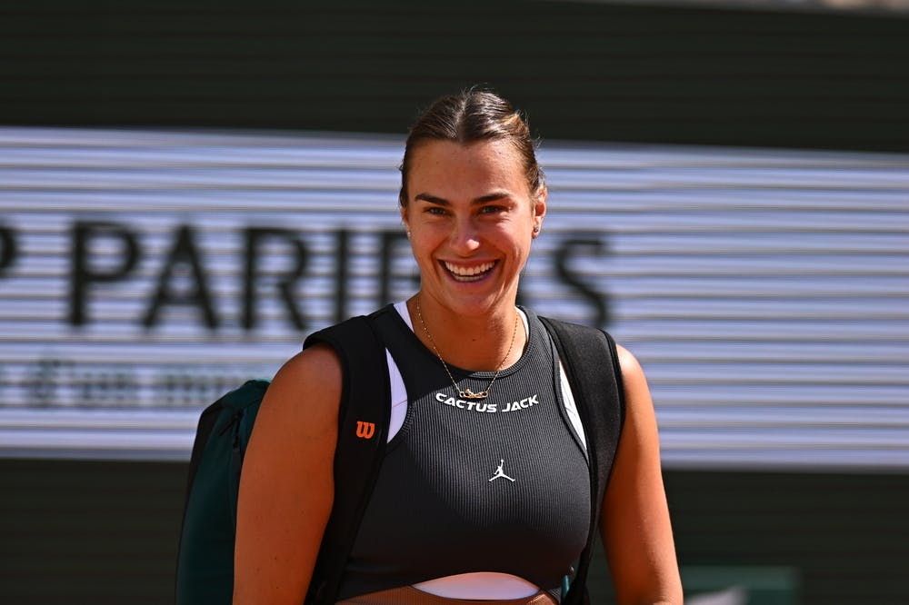 Aryna Sabalenka, practice, Roland-Garros 2024