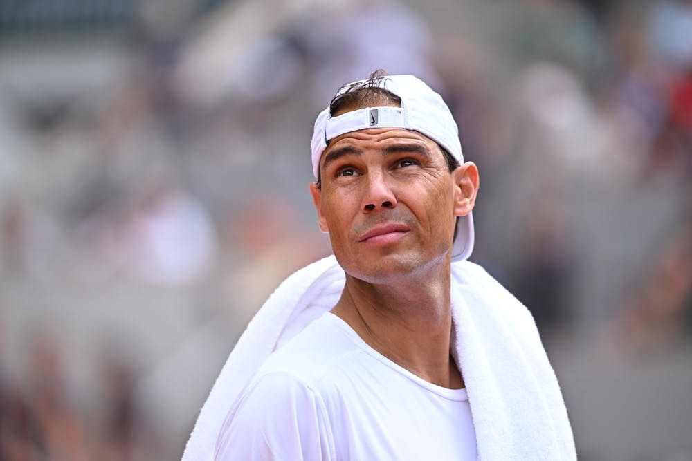 Rafael Nadal, practice, Roland-Garros 2024